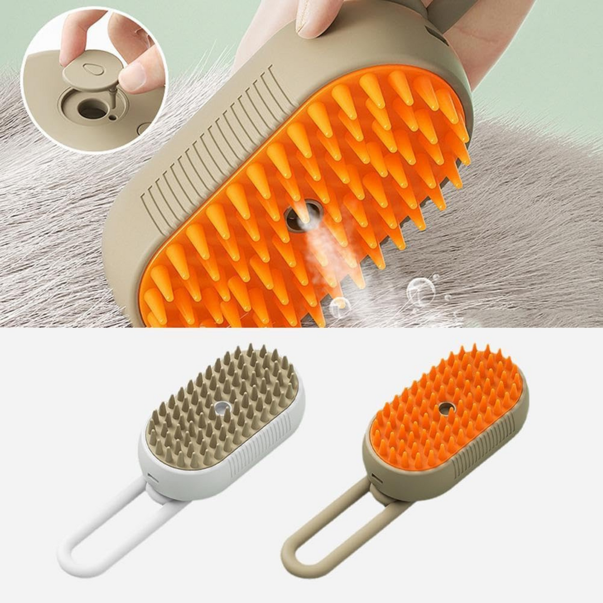 FurClean - Rechargeable 3-in-1 Steam Brush