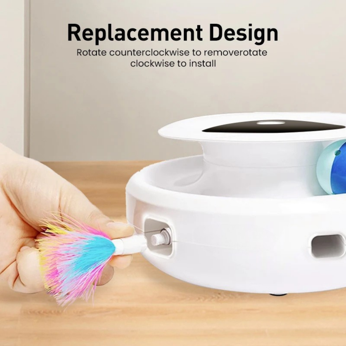 PawJoy™ 2-in-1 Smart Interactive Pet Toy | Automatic Feather & Fun Ball with 5 Play Modes